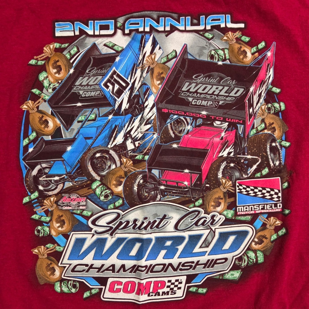 Gildan Mens XL‎ Sprint Car World Championship Graphic T Shirt 2nd Annual Comp